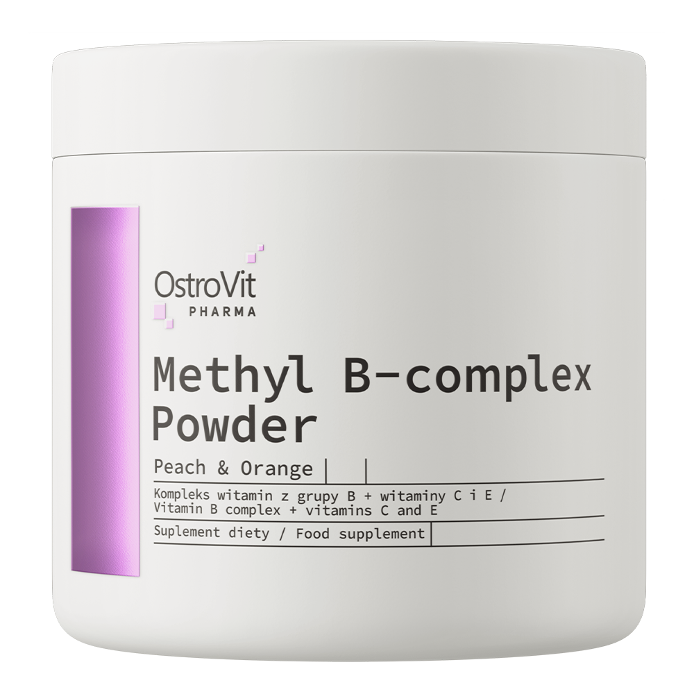 OstroVit Pharma Methyl B-complex Polvere 180 g gusto pesca e arancia