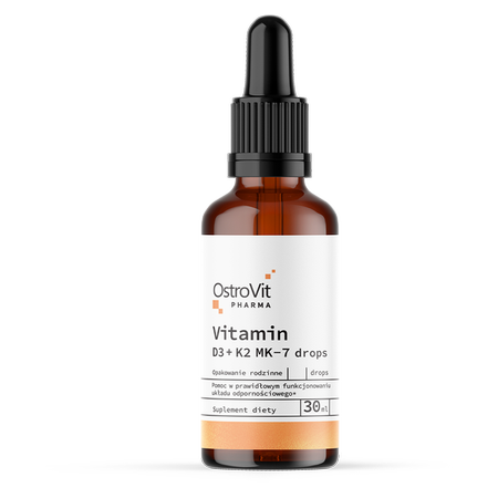 OstroVit Pharma Vitamina D3 + K2 MK-7 in gocce 30 ml