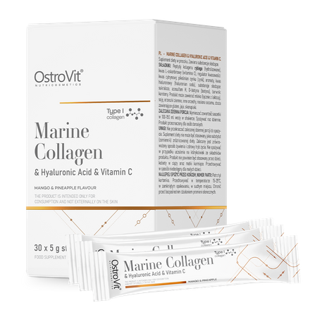 OstroVit Collagene marino + Acido ialuronico + Vitamina C 5 g x 30 BOX