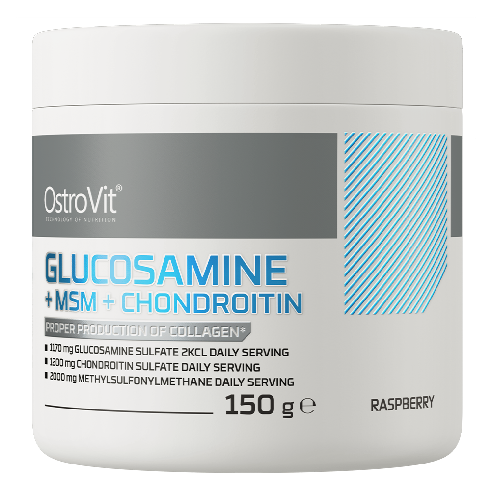 OstroVit Glucosamina + MSM + Condroitina 150 g gusto lampone