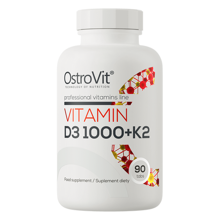 OstroVit Vitamina D3 1000 UI + K2 90 compresse