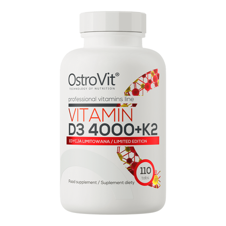 OstroVit Vitamina D3 4000 UI + K2 110 compresse