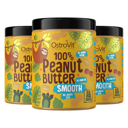 OstroVit 100% Crema di arachidi 3 x 1000 g