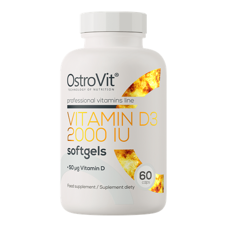 OstroVit Vitamina D3 2000 IU 60 capsule