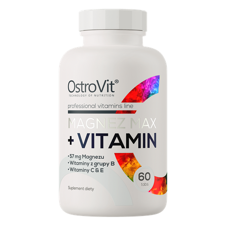 OstroVit Magnesio MAX + Vitamina 60 compresse