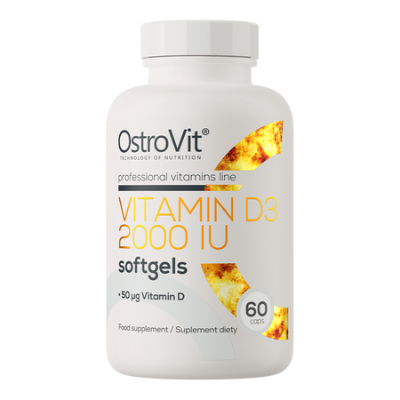 OstroVit Vitamina D3 2000 IU 60 capsule