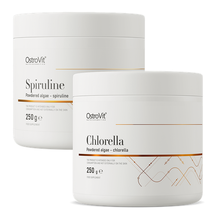 OstroVit Clorella 250 g + Spirulina 250 g