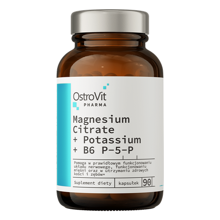 OstroVit Pharma Citrato di magnesio + Potassio + B6 P-5-P 90 capsule