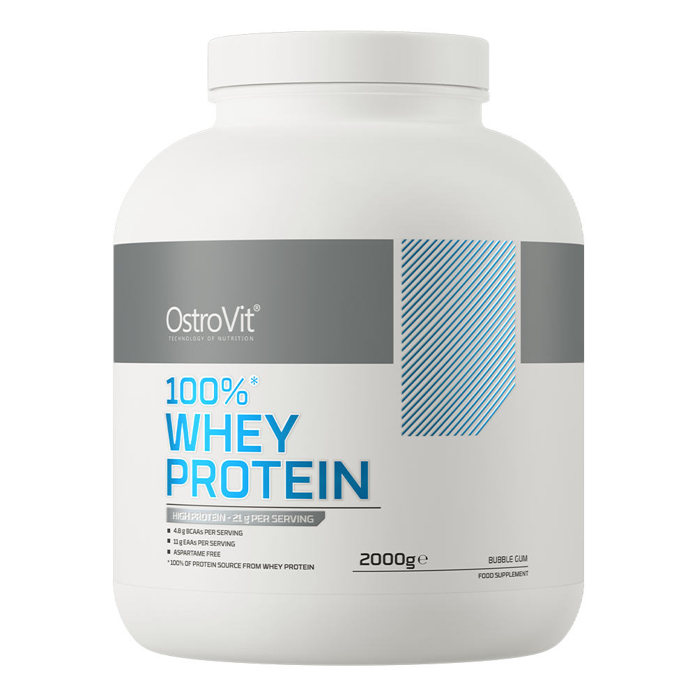 OstroVit 100% Whey Protein 2000 g gusto gomma da masticare