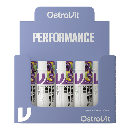 OstroVit Magnesio Potassio + B6 Shot 20 x 80 ml