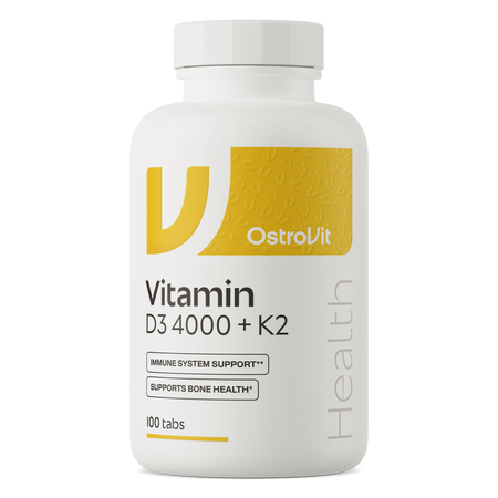 OstroVit Vitamina D3 4000 UI + K2 100 compresse